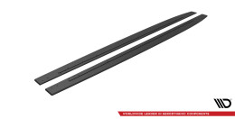 Street Pro Seitenschweller Ansatz Cup Leisten passend für Mercedes-AMG C43 Coupe C205 Facelift rot