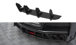 Street Pro Heckschürze Heck Ansatz Diffusor passend für Nissan GTR R35 Facelift rot