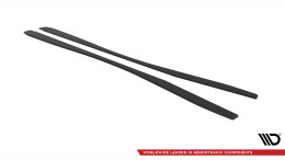 Street Pro Seitenschweller Ansatz Cup Leisten passend für Nissan GTR R35 Facelift SCHWARZ