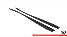 Street Pro Seitenschweller Ansatz Cup Leisten passend für Nissan GTR R35 Facelift SCHWARZ