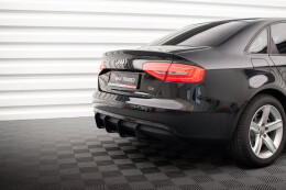 Street Pro Heckschürze Heck Ansatz Diffusor für Audi A4 B8 Facelift SCHWARZ