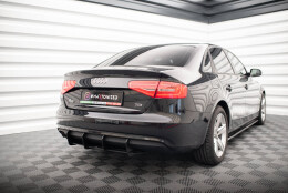 Street Pro Heckschürze Heck Ansatz Diffusor passend für Audi A4 B8 Facelift SCHWARZ