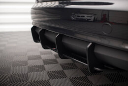 Street Pro Heckschürze Heck Ansatz Diffusor passend für Audi A4 B8 Facelift SCHWARZ