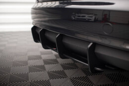 Street Pro Heckschürze Heck Ansatz Diffusor für Audi A4 B8 Facelift SCHWARZ-ROT