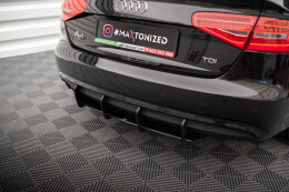 Street Pro Heckschürze Heck Ansatz Diffusor für Audi A4 B8 Facelift ROT