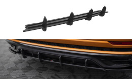Street Pro Heckschürze Heck Ansatz Diffusor passend für Audi Q8 S-Line Mk1 SCHWARZ