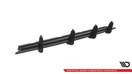 Street Pro Heckschürze Heck Ansatz Diffusor passend für Audi Q8 S-Line Mk1 SCHWARZ-ROT