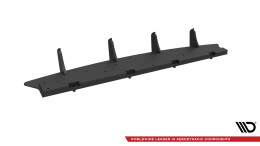 Street Pro Heckschürze Heck Ansatz Diffusor passend für Audi Q8 S-Line Mk1 SCHWARZ-ROT
