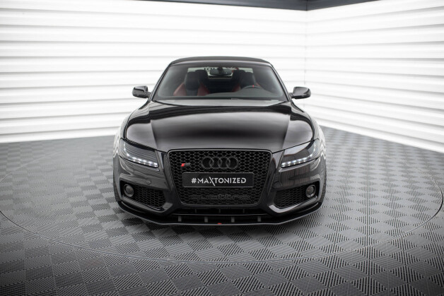 Street Pro Cup Spoilerlippe Front Ansatz passend für Audi S5 / A5 S-Line 8T SCHWARZ