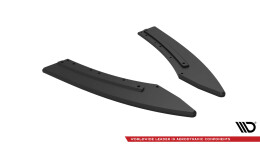 Street Pro Heck Ansatz Flaps Diffusor passend für Audi S5 / A5 S-Line Coupe / Cabriolet 8T rot