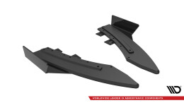 Street Pro Heck Ansatz Flaps Diffusor + Flaps für Audi S5 / A5 S-Line Coupe / Cabriolet 8T schwarz Hochglanz
