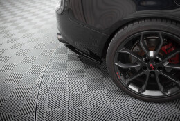 Street Pro Heck Ansatz Flaps Diffusor passend für Audi S5 / A5 S-Line Coupe / Cabriolet 8T rot+ Hochglanz Flaps