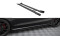 Street Pro Seitenschweller Ansatz Cup Leisten + Flaps für Audi A5 / A5 S-Line / S5 Coupe / Cabrio 8T / 8T Facelift schwarz Hochglanz