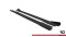 Street Pro Seitenschweller Ansatz Cup Leisten passend für Audi A5 / A5 S-Line / S5 Coupe / Cabrio 8T / 8T Facelift SCHWARZ+ HOCHGLANZ FLAPS