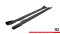 Street Pro Seitenschweller Ansatz Cup Leisten passend für Audi A5 / A5 S-Line / S5 Coupe / Cabrio 8T / 8T Facelift SCHWARZ+ HOCHGLANZ FLAPS