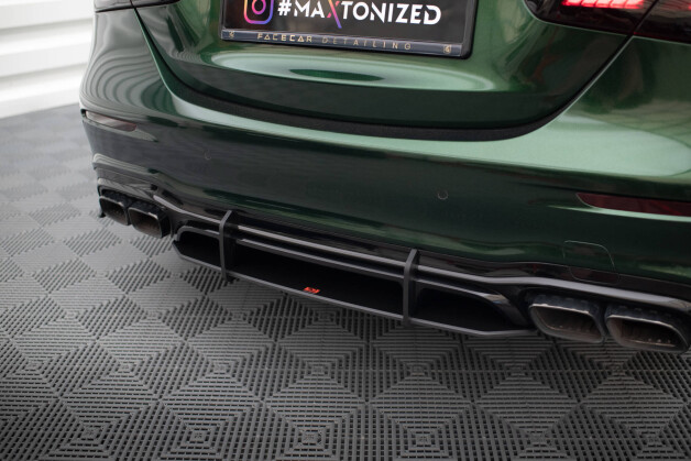 Street Pro Heckschürze Heck Ansatz Diffusor passend für Mercedes-AMG E63 W213 Facelift SCHWARZ