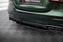 Street Pro Heckschürze Heck Ansatz Diffusor passend für Mercedes-AMG E63 W213 Facelift rot