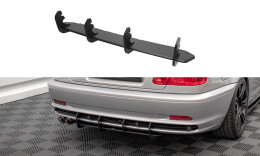 Street Pro Heckschürze Heck Ansatz Diffusor passend für BMW 3er Coupe E46 SCHWARZ