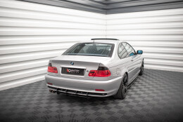 Street Pro Heckschürze Heck Ansatz Diffusor passend für BMW 3er Coupe E46 rot