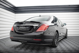 Heck Spoiler Aufsatz Abrisskante 3D passend für Mercedes-Benz S W222 / W222 Facelift schwarz Hochglanz