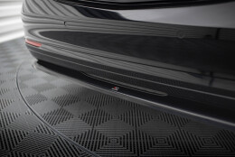 Mittlerer Cup Diffusor Heck Ansatz passend für V.1 Mercedes-Benz S W222 schwarz Hochglanz