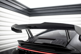 Höher Heck Spoiler Aufsatz Abrisskante für Porsche 911 992 GT3 schwarz Hochglanz