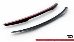 Oberer Heck Spoiler Aufsatz Abrisskante passend für Porsche 911 992 GT3 schwarz Hochglanz