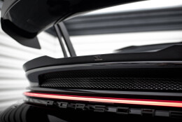 Unterer Heck Spoiler Aufsatz Abrisskante passend für Porsche 911 992 GT3 schwarz Hochglanz