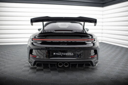 Unterer Heck Spoiler Aufsatz Abrisskante passend für Porsche 911 992 GT3 schwarz Hochglanz
