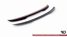 Unterer Heck Spoiler Aufsatz Abrisskante passend für Porsche 911 992 GT3 schwarz Hochglanz