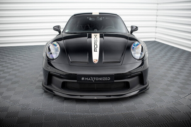 Cup Spoilerlippe Front Ansatz passend für Porsche 911 992 GT3 schwarz Hochglanz