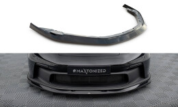 Cup Spoilerlippe Front Ansatz passend für Porsche 911 992 GT3 schwarz Hochglanz