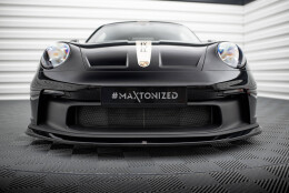 Cup Spoilerlippe Front Ansatz passend für Porsche 911 992 GT3 schwarz Hochglanz