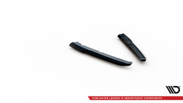 Heck Ansatz Flaps Diffusor passend für Porsche 911 992 GT3 schwarz Hochglanz