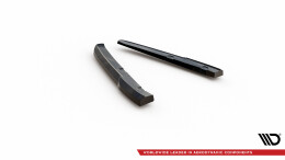 Heck Ansatz Flaps Diffusor passend für Porsche 911 992 GT3 schwarz Hochglanz