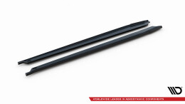 Seitenschweller Ansatz Cup Leisten passend für Porsche 911 992 GT3 schwarz Hochglanz
