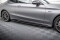 Seitenschweller Ansatz Cup Leisten passend für Mercedes-AMG C43 Coupe / Cabrio C205 Facelift / A205 Facelift schwarz Hochglanz