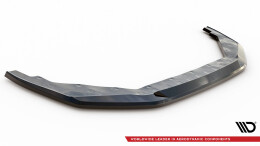 Cup Spoilerlippe Front Ansatz V.1 für Nissan GTR R35 Facelift schwarz Hochglanz