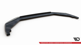 Cup Spoilerlippe Front Ansatz V.1 für Nissan GTR R35 Facelift schwarz Hochglanz