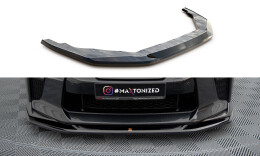 Cup Spoilerlippe Front Ansatz V.1 passend für Nissan GTR R35 Facelift schwarz Hochglanz
