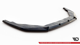 Cup Spoilerlippe Front Ansatz V.2 passend für Nissan GTR R35 Facelift schwarz Hochglanz