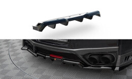 Mittlerer Cup Diffusor Heck Ansatz DTM Look für Nissan GTR R35 Facelift schwarz Hochglanz