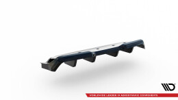 Mittlerer Cup Diffusor Heck Ansatz DTM Look passend für Nissan GTR R35 Facelift schwarz Hochglanz