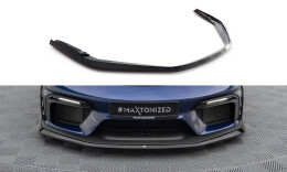 Cup Spoilerlippe Front Ansatz passend für Porsche 718 Cayman GT4 RS 982c schwarz Hochglanz