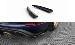 Heck Ansatz Flaps Diffusor passend für Porsche 718 Cayman GT4 RS 982c schwarz Hochglanz