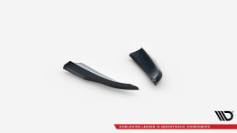 Heck Ansatz Flaps Diffusor passend für Porsche 718 Cayman GT4 RS 982c schwarz Hochglanz