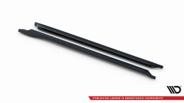 Street+ Seitenschweller Leisten passend für Porsche 718 Cayman GT4 RS 982c schwarz Hochglanz