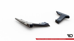 Heck Ansatz Flaps Diffusor für Nissan GTR R35 Facelift schwarz Hochglanz