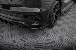 Heck Ansatz Flaps Diffusor V.2 passend für Audi RS3 Sportback 8Y schwarz Hochglanz