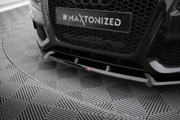Cup Spoilerlippe Front Ansatz V.2 passend für Audi S5 / A5 S-Line 8T schwarz Hochglanz